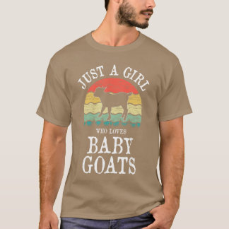 Gewoon een meisje dat van babygeiten houdt cadeau  t-shirt