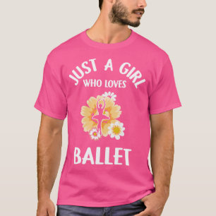 Gewoon een meisje dat van Ballet Cute Ballerina Gi T-shirt