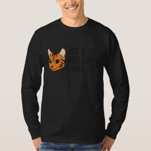 Gewoon een meisje dat van Bengalen houdt T-shirt