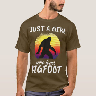 Gewoon Een Meisje Dat Van Bigfoot Houdt T-shirt