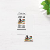 Gewoon een meisje dat van Bladwijzer houdt Mini Visitekaartjes (Bureau)