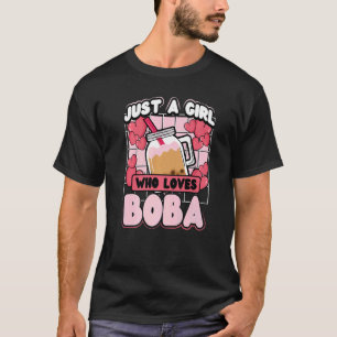 Gewoon een meisje dat van Boba Tea houdt T-shirt
