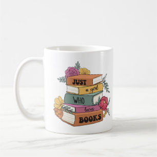 Gewoon een meisje dat van boek houdt koffiemok