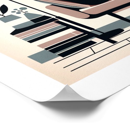 Gewoon een meisje dat van boeken en wijn houdt poster (Hoek)