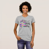 Gewoon een meisje dat van Boeken houdt en van Koff T-shirt (Voorkant volledig)