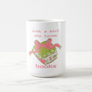 Gewoon Een Meisje Dat Van Boeken Houdt Schattig Koffiemok