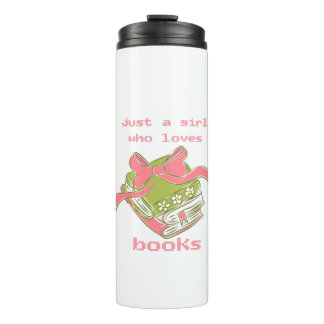 Gewoon Een Meisje Dat Van Boeken Houdt | Schattig Thermosbeker