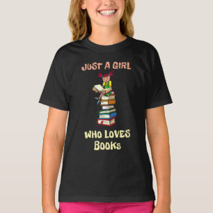 Gewoon een meisje dat van boeken houdt t-shirt