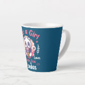 Gewoon een meisje dat van Bubble Tea en Pandas hou Latte Mok (Rechterhoek)