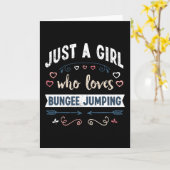 Gewoon een meisje dat van Bungee Jumping houdt, le Kaart (Gele Bloem)