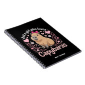 Gewoon een meisje dat van Capybaras houdt Grappig Notitieboek (Rechterzijde)
