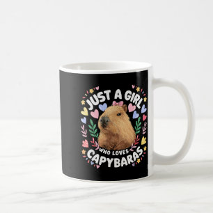 Gewoon Een Meisje Dat Van Capybaras Houdt Schattig Koffiemok
