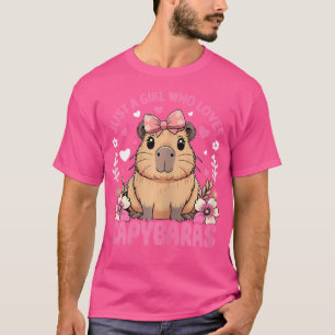 Gewoon een meisje dat van Capybaras houdt T-shirt