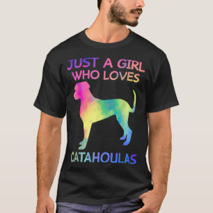 Gewoon een meisje dat van Catahoulas Funny Catahou T-shirt