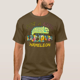 Gewoon een meisje dat van Chameleons houdt Reptile T-shirt