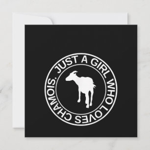 Gewoon Een Meisje Dat Van Chamois Houdt Cadeau Voo Kaart