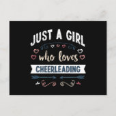 Gewoon een meisje dat van Cheerlead Funny Gifts ho Briefkaart (Voorkant)