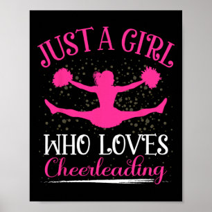 Gewoon een meisje dat van cheerleading voor vrouwe poster