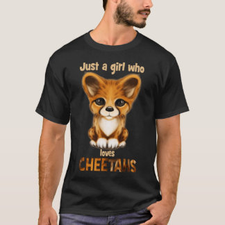 Gewoon een meisje dat van Cheetahs houdt T-shirt