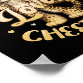 Gewoon een meisje dat van Cheetahs Vrouwen houdt C Poster (Hoek)