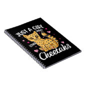 gewoon een meisje dat van cheeths houdt | cadeau v notitieboek (Rechterzijde)