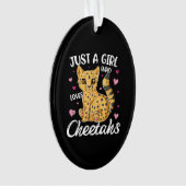 gewoon een meisje dat van cheeths houdt | cadeau v ornament (voorkant)