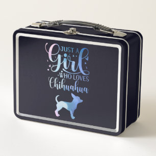 Gewoon een meisje dat van Chihuahua Dog houdt.