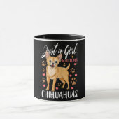 Gewoon een meisje dat van Chihuahuas Gift houdt Mok (Midden)