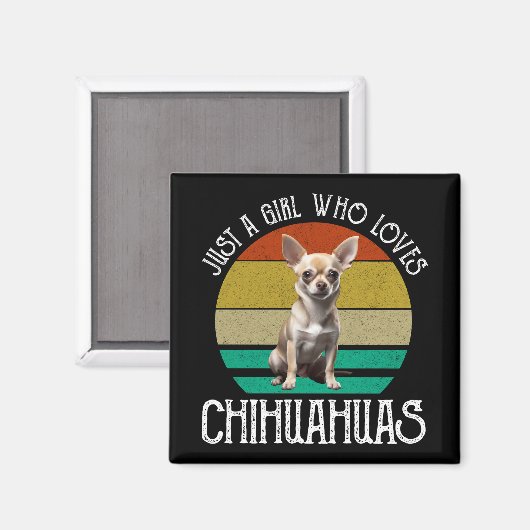 Gewoon een meisje dat van Chihuahuas houdt Magneet (Voorkant / Achterkant)