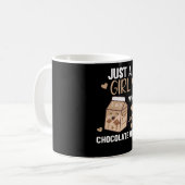 Gewoon een meisje dat van Chocolate Milk Kawaii ho Koffiemok (Voorkant links)