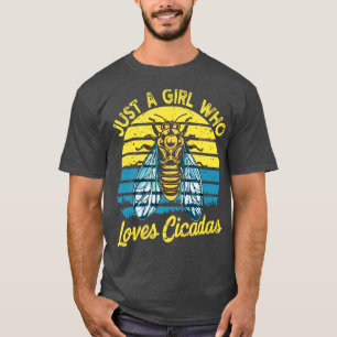 Gewoon een meisje dat van cicaden houdt t-shirt