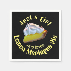 Gewoon een meisje dat van citroenappeltaart houdt servet