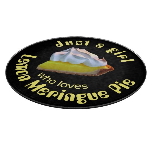 Gewoon een meisje dat van citroenappeltaart houdt snijplank (Hoek)