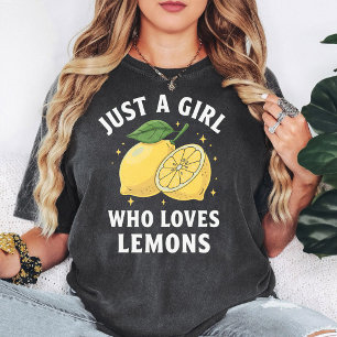 Gewoon Een Meisje Dat Van Citroenen Houdt Mooie Fr T-shirt