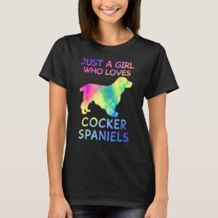 Gewoon Een Meisje Dat Van Cocker Spaniels Grappige T-shirt