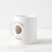 Gewoon een meisje dat van Cookies houdt Koffiemok (Voorkant links)