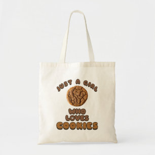 Gewoon een meisje dat van Cookies houdt Tote Bag