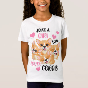 Gewoon een meisje dat van Corgis houdt T-shirt