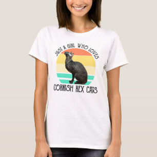 Gewoon Een Meisje Dat Van Cornish Rex Katten Houdt T-shirt