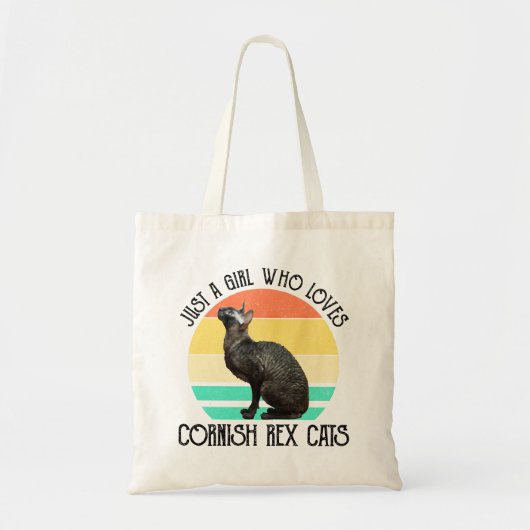 Gewoon Een Meisje Dat Van Cornish Rex Katten Houdt Tote Bag (Voorkant)