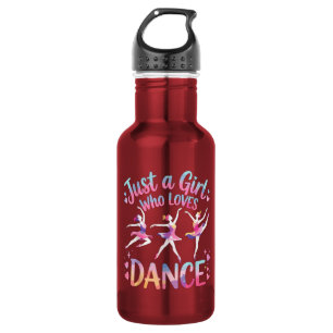 Gewoon een meisje dat van dansen houdt waterfles