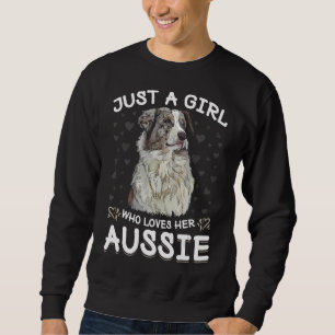 Gewoon een meisje dat van de Australische herder A Trui