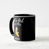 Gewoon een meisje dat van de bananenapparel banana mok (Voorkant links)