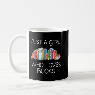 Gewoon een meisje dat van de boeken houdt, een sch koffiemok