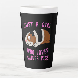 Gewoon een meisje dat van de cavia's houdt. latte mok