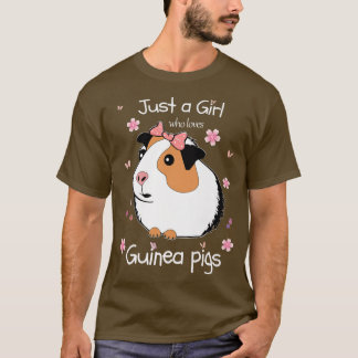 Gewoon een meisje dat van de cavia's houdt t-shirt