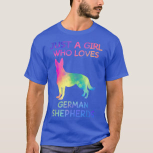 Gewoon een meisje dat van de Duitse herders houdt T-shirt
