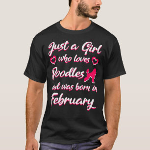 Gewoon een meisje dat van de puin houdt en in febr t-shirt
