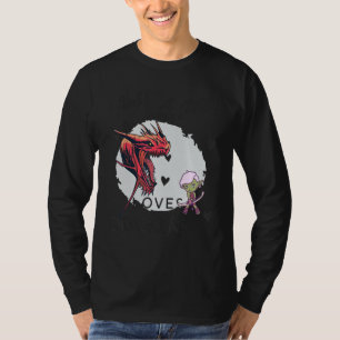 Gewoon een meisje dat van de rode dragons houdt, e t-shirt