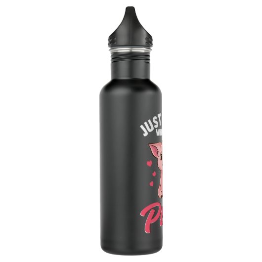 Gewoon een meisje dat van de varkensstapel houdt,  waterfles  (Links)